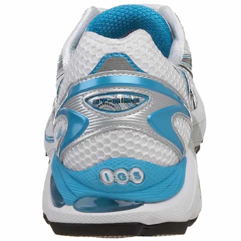 Asics Women's GT-2150 White/Lightning/Island Blue UK 4.5-3